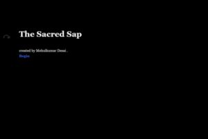 The Sacred Sap